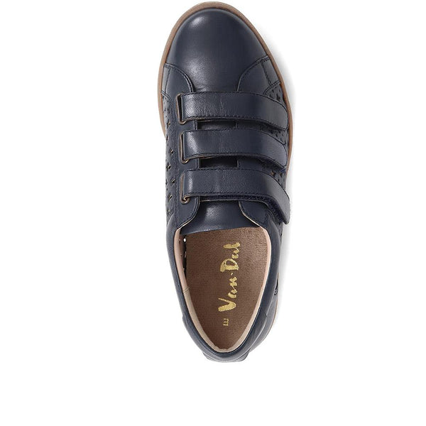 Pavers Casual Touch Fasten Shoes - Navy