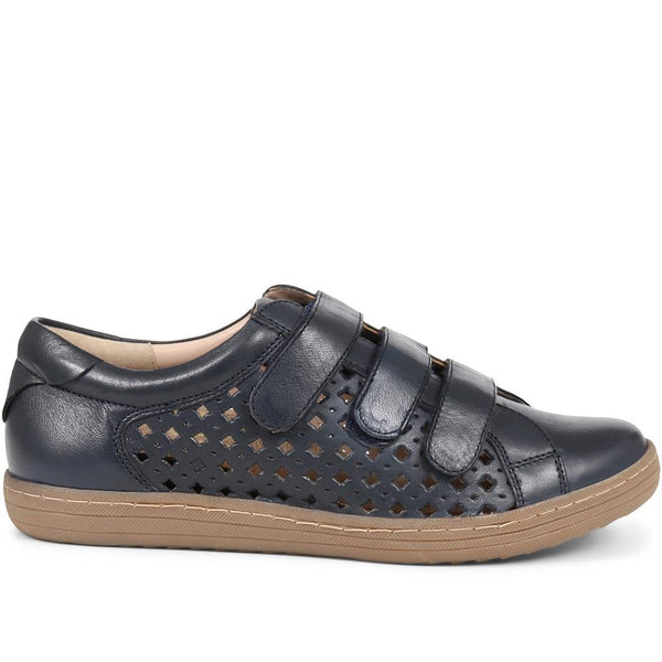 pavers Casual Touch Fasten Shoes - Navy