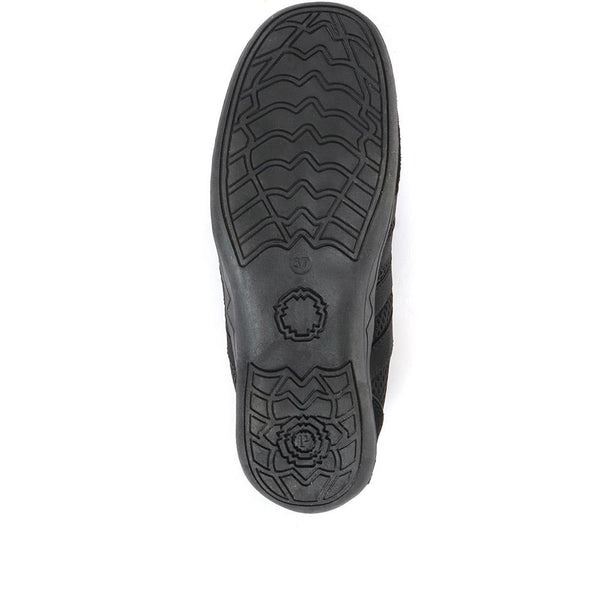 Pavers Casual Zip Up Trainers - Black