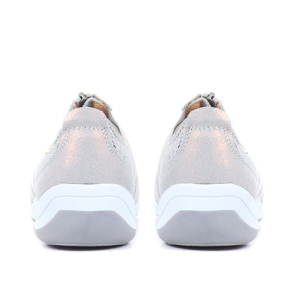 Pavers Casual Zip Up Trainers - Denim