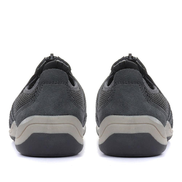 Pavers Casual Zip Up Trainers - Grey