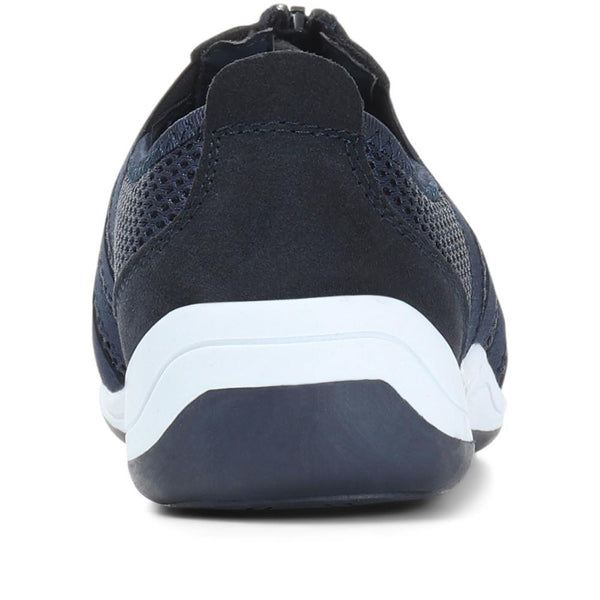 Pavers Casual Zip Up Trainers - Navy