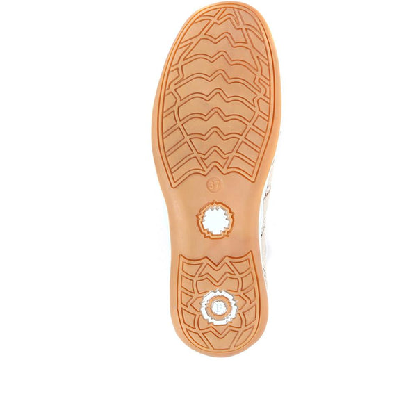 Pavers Casual Zip Up Trainers - Stone