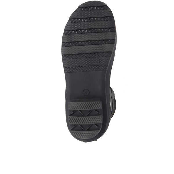 Pavers Chelsea Boot Wellies - Black Floral