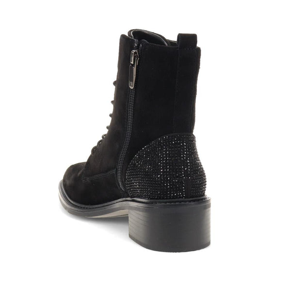 Pavers Chunky Block-Heeled Ankle Boots - Black