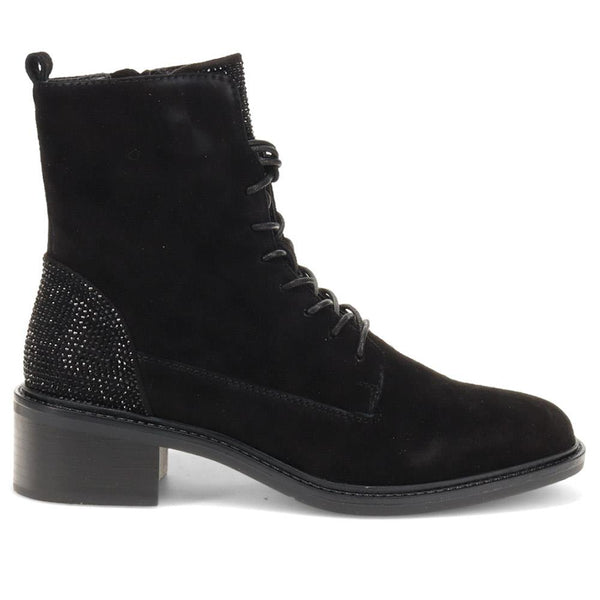 pavers Chunky Block-Heeled Ankle Boots - Black