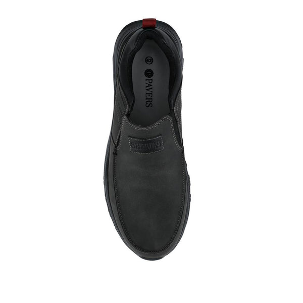 Pavers Chunky Elasticated Slip-On Shoes - Black