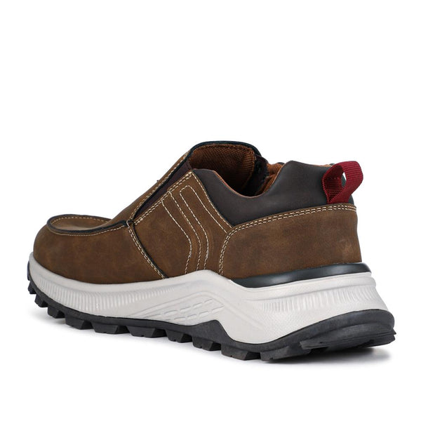 Pavers Chunky Elasticated Slip-On Shoes - Brown