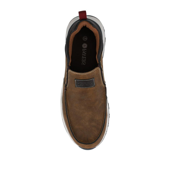 Pavers Chunky Elasticated Slip-On Shoes - Brown