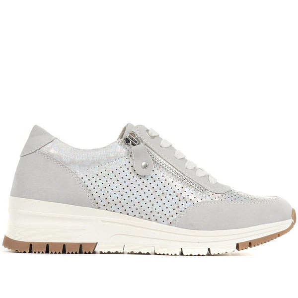 pavers Chunky Lace-Up Trainers - Grey