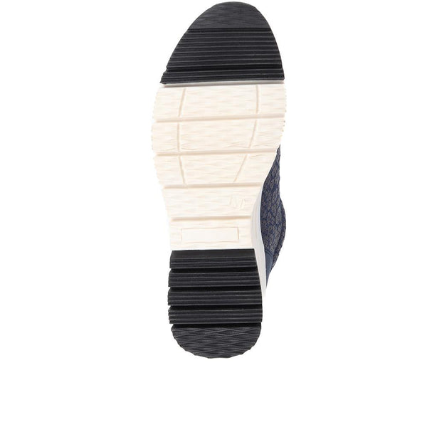 Pavers Chunky Lace-Up Trainers - Navy