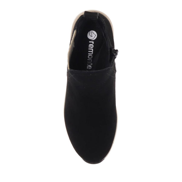 Pavers Chunky Leather Ankle Boots - Black