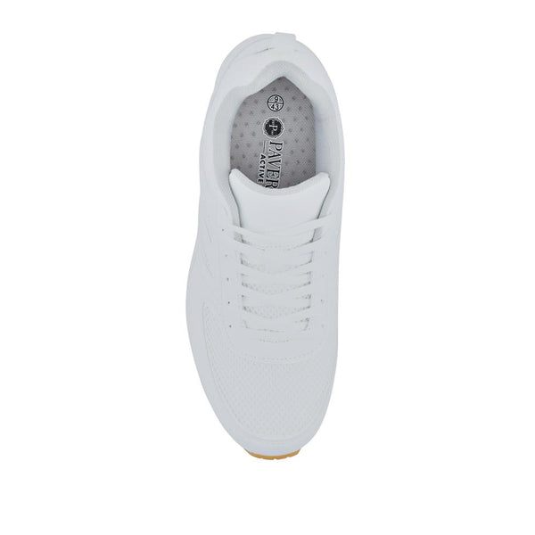 Pavers Chunky Memory Foam Trainers - White