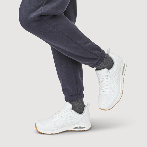 Pavers Chunky Memory Foam Trainers - White