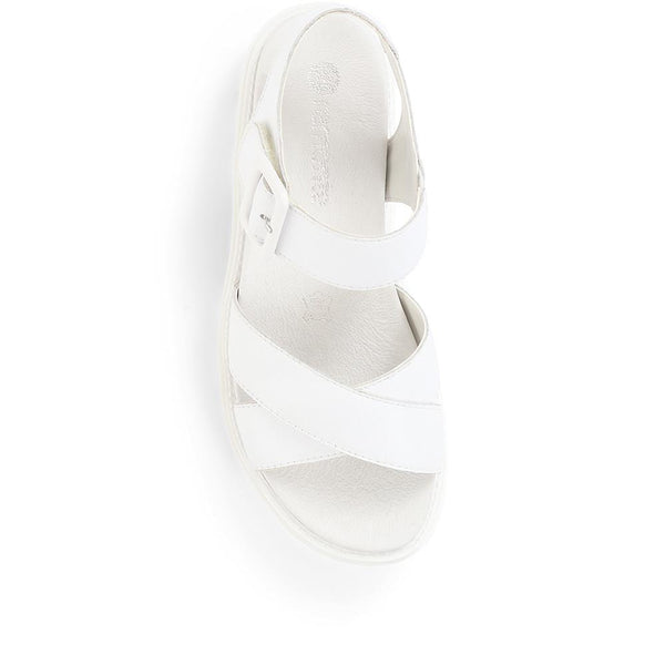 Pavers Chunky Platform Sandals - White