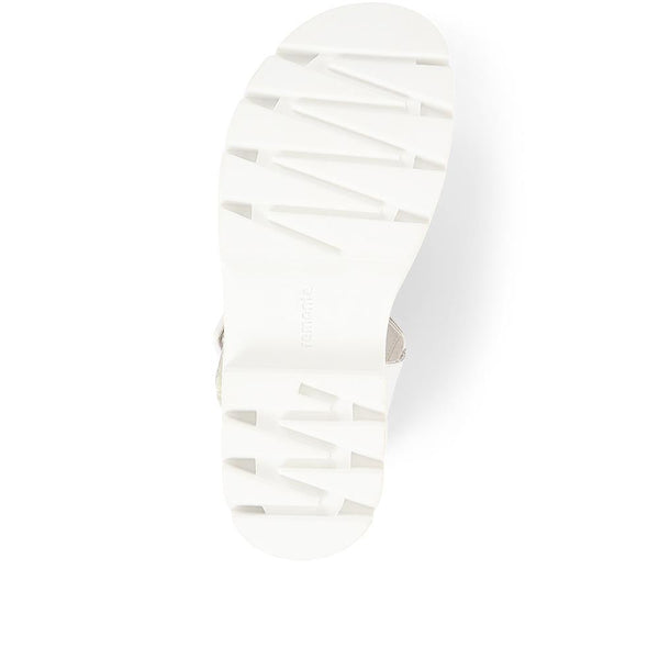 Pavers Chunky Platform Sandals - White