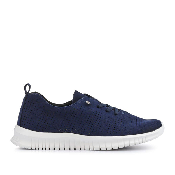 pavers Chunky-Soled Lace-Ups - Navy