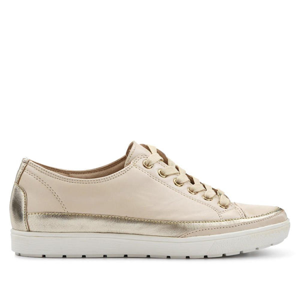 pavers Chunky-Soled Leather Trainers - Cream