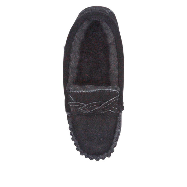 Pavers Chunky-Soled Warm Slippers - Black