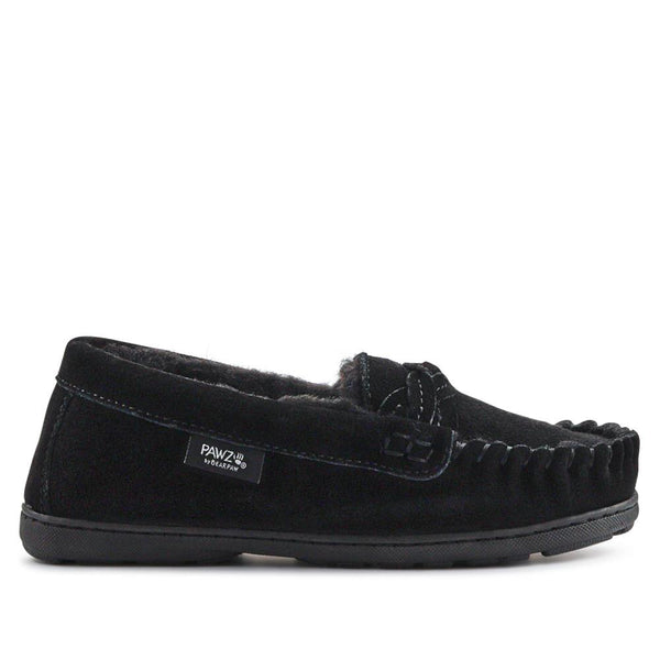 pavers Chunky-Soled Warm Slippers - Black