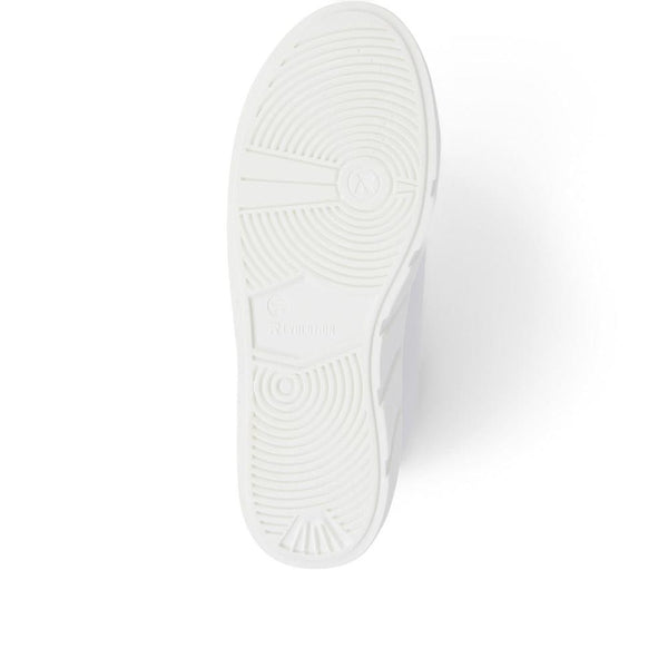 Pavers Chunky Zip Trainers - White