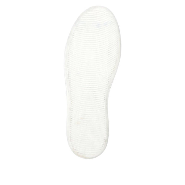 Pavers Coated Leather Platform Trainers - Champagne