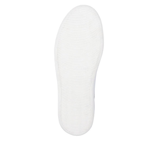 Pavers Coated Leather Platform Trainers - White