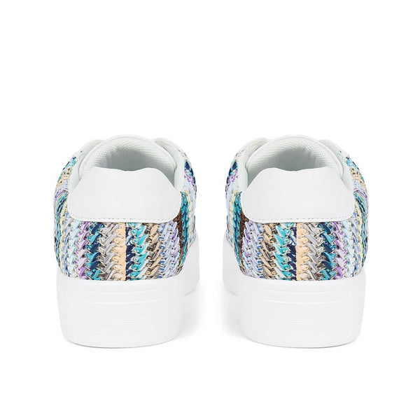 Pavers Colourful Lace-Up Trainers - Blue Multi