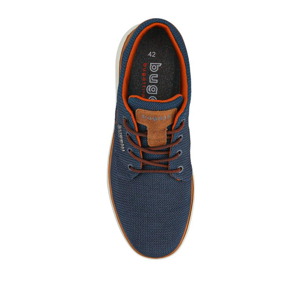 Pavers Comfort-Fitting Lace-Up Shoes - Navy