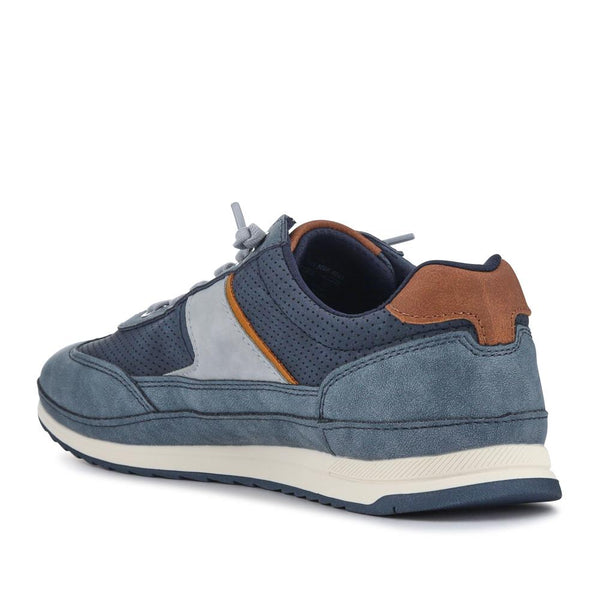 Pavers Comfort-Fitting Laced Trainers - Blue Multi