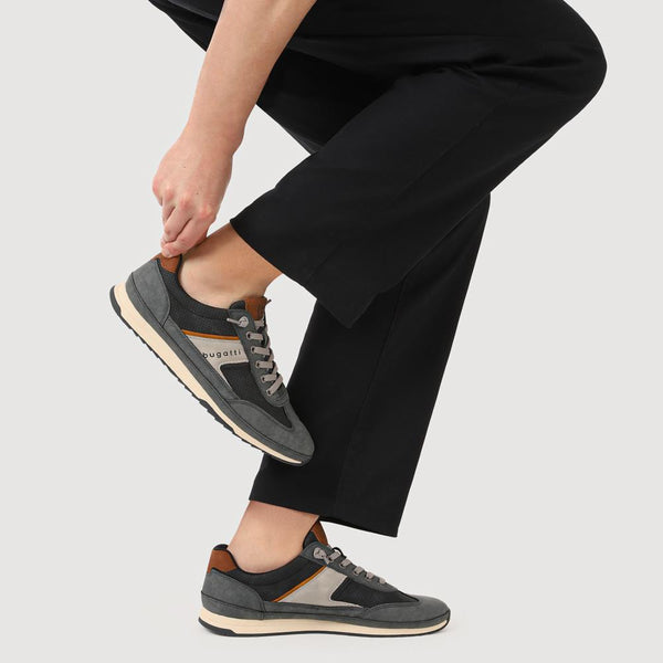 Pavers Comfort-Fitting Laced Trainers - Blue Multi