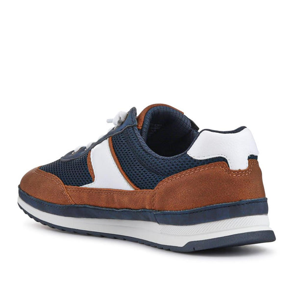 Pavers Comfort-Fitting Laced Trainers - Navy