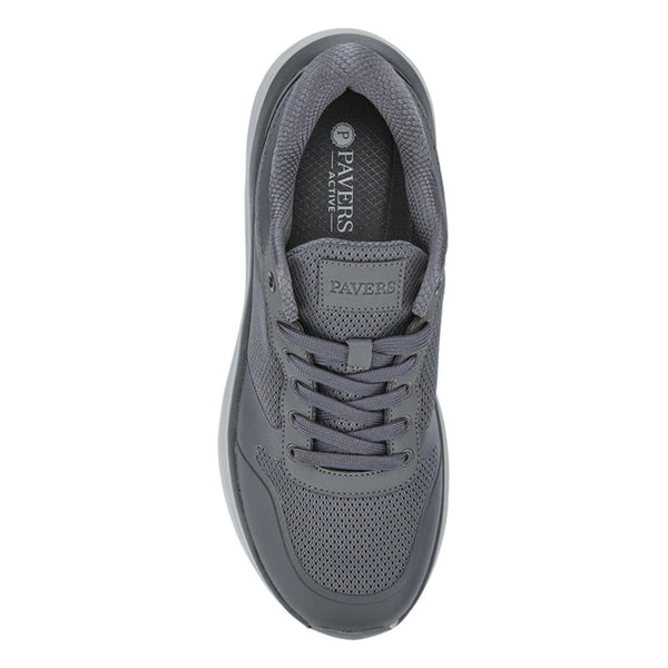 Pavers Comfortable Lace-Up Trainers - Charcoal