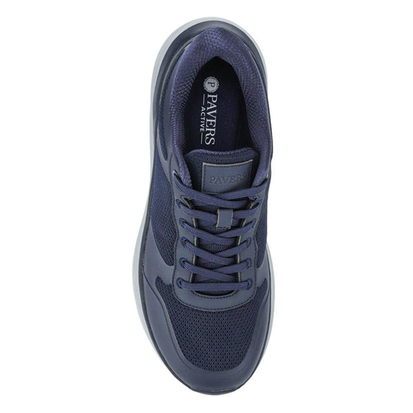 Pavers Comfortable Lace-Up Trainers - Navy