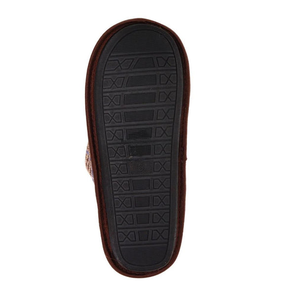 Pavers Comfortable Mule Slippers - Brown