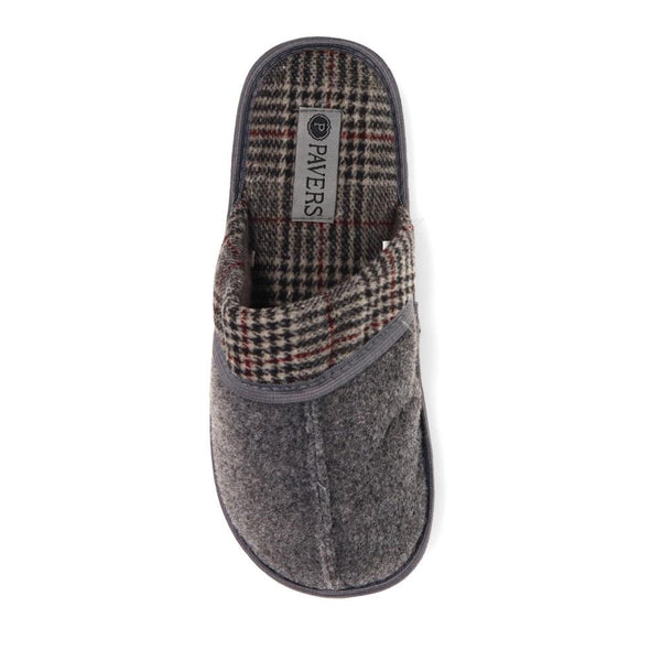 Pavers Comfortable Mule Slippers - Grey