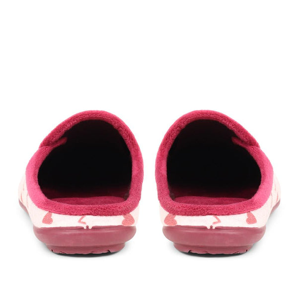 Pavers Comfy Dog Slippers - Burgundy