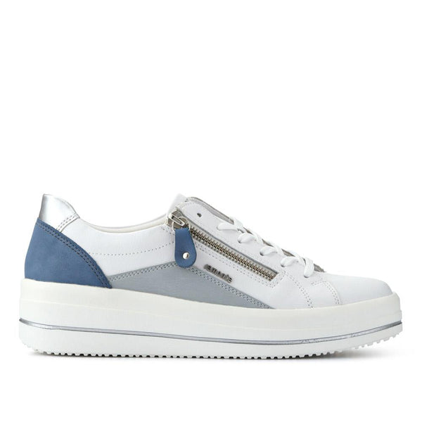 pavers Contrasting Zip Trainers - Blue Multi