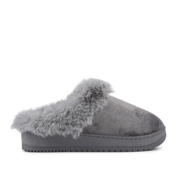 pavers Cosy Mule Slippers - Grey