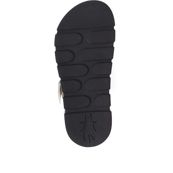 Pavers Cree Leather Sandals - White