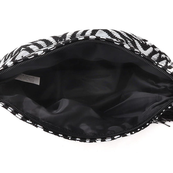 pavers Cross-Body Bag - Black-White