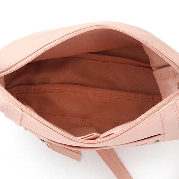 Pavers Cross-Body Zip-Close Bag - Blush