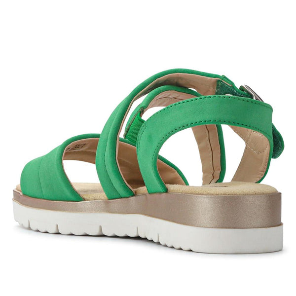 Pavers Cushioned Buckle-Up Sandals - Green