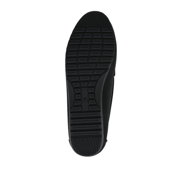 Pavers Cushioned Insole Moccasins - Black