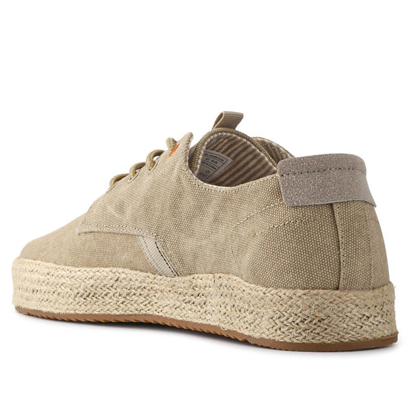 Pavers Cushioned Lace-Up Shoes - Beige