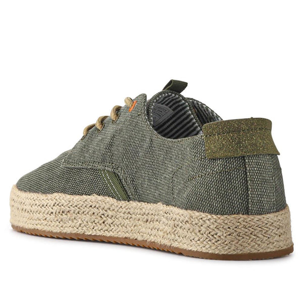 Pavers Cushioned Lace-Up Shoes - Khaki