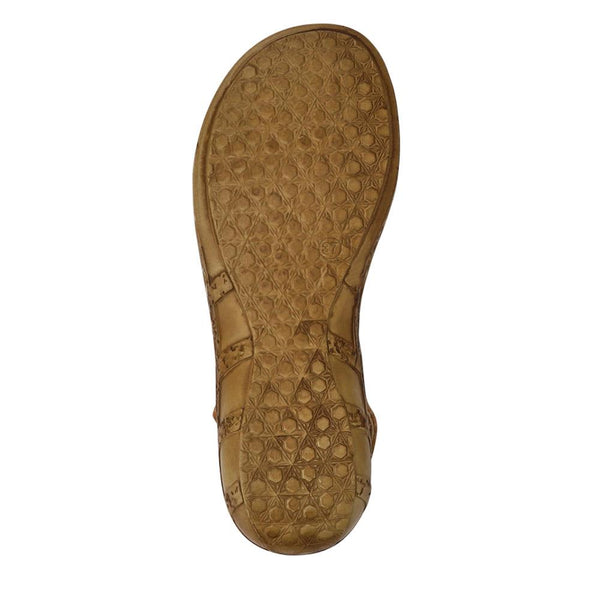 Pavers Cushioned Leather Sandals - Tan Multi