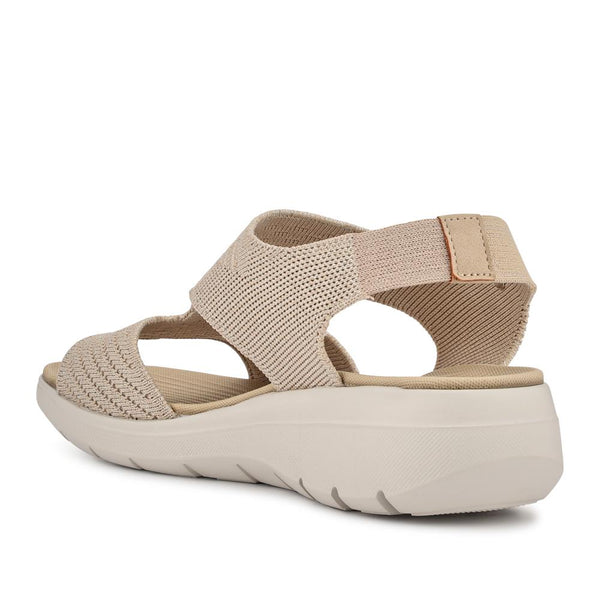 Pavers Cushioned Lightweight Sandals - Beige-Gold