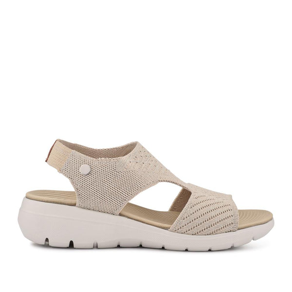 pavers Cushioned Lightweight Sandals - Beige-Gold