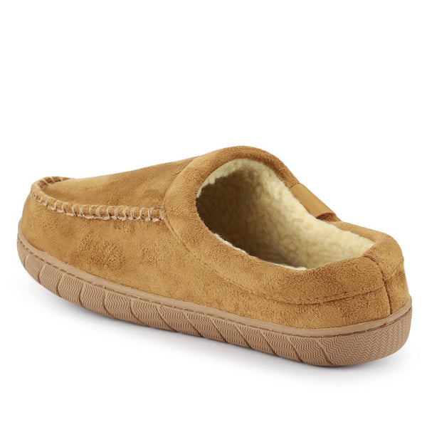 Pavers Cushioned Mule Slippers - Chestnut